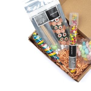 Caja regalo de caramelos personalizados